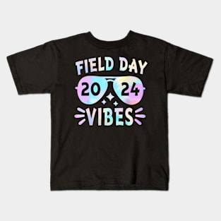 Tie Dye Field Day Vibes For Teacher Kid Field Day 2024 Kids T-Shirt